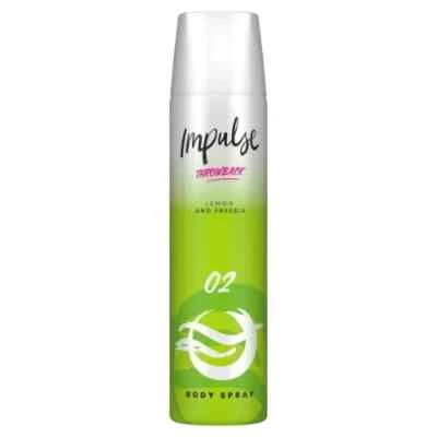 IMPULSE THROWBACK LEMON & FREESIA 02 BODY SPRAY 75ML