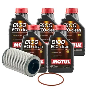 5L Motul 8100 ECO-CLEAN 0W-30 Wix XP Filter Motor Oil Change Kit API SN - Picture 1 of 1