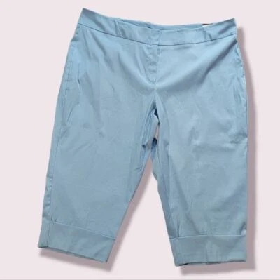 Studio 1940 size 26W baby blue pants crop - Image 1 of 4