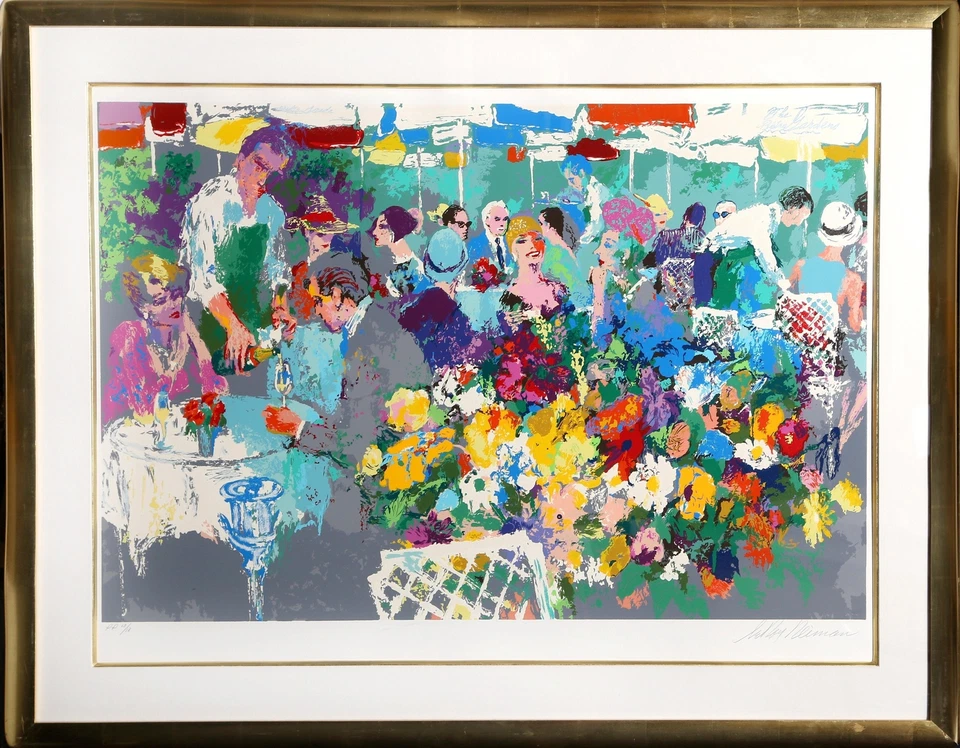LeRoy Neiman, Bistro Garden, Screenprint, signed and numbered in pencil - Image 1 of 1
