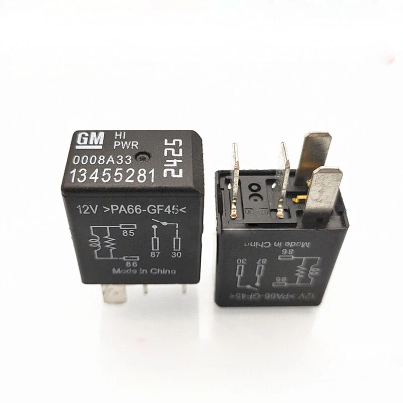1Pc GM 13455281 8005A33 PA66-GF45 2425 12VDC Automotive Relay 4 Pin - Image 1 of 1