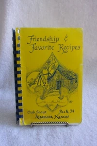 Friendship & Favorite Recipes Cub Scout Pack 34 Altamont, KS Cookbook - Picture 1 of 10