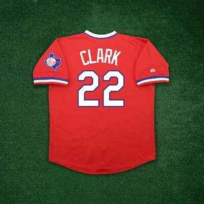 Will Clark 1984 Texas Rangers Cooperstown Men's Alt Red Throwback Jersey - Image 1 of 4