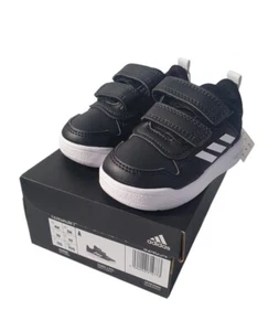 Adidas Baby Toddler Runners Size US 4K (11.5cm) Black White Infant Sneakers - Picture 1 of 12