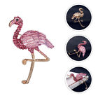 Flamingo-Brosche Anstecknadel Für Tierabzeichen Rosa Geschenke Strasssteine