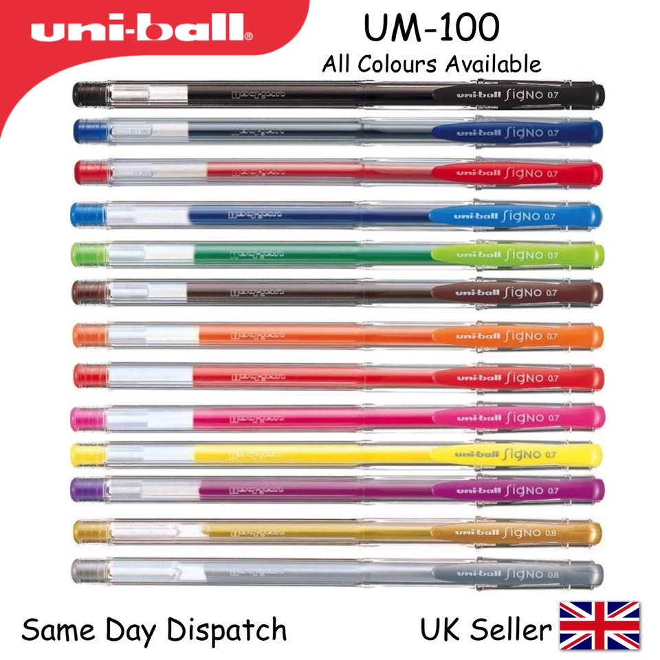 UNI-BALL UNIBALL SIGNO UM-100 EYE GEL PEN -0.7mm -UM100 -many Colours Available
