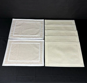 Linens 'n Things Ambrosia Placemat Mat Parchment Set Crate & Barrel Windsor Lot - Picture 1 of 14