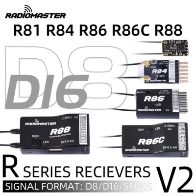RadioMaster R81 R84 R86 R86C R88 R161 R168 2.4G Nano Receiver FrSky for RC Drone - Image 1 of 4