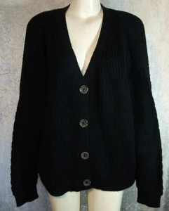 BONPRIX SCHWARZ LAGENLOOK WEICHE STRICK TUNIKA JACKE  Gr. 50 52 54 - Bild 1 von 2