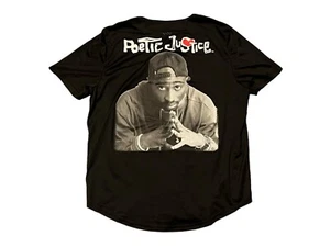 2 Pac Tupac Shakur Poetic Justice Black Los Angeles Mesh Vented Jersey Men's XL - Picture 1 of 4