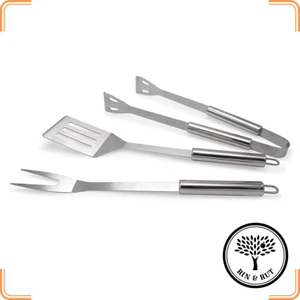 Edelstahl Grillbesteck Set 3-teilig - Grillwender - Grillzubehör von Rin&Rut - Bild 1 von 3