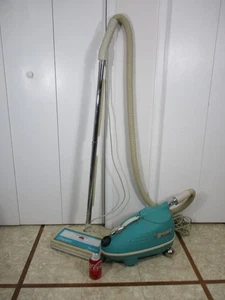 VTG 1970s Interstate Compact Electra Canister Vacuum Cleaner Turbo Brush  WORKS - Picture 1 of 18
