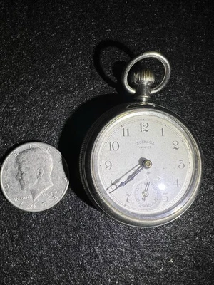 Vintage Ingersoll Yankee Silver Colored Pocket Watch - Image 1 of 4