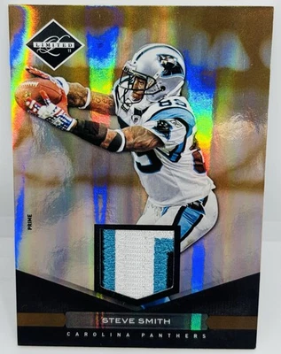 2011 Limited Steve Smith Sr. GOLD /50 PRIME Jersey Patch CAR Panthers BAL Ravens - Image 1 of 4