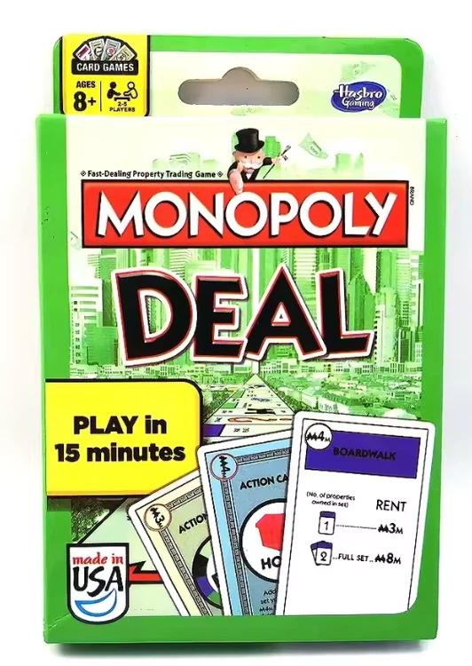 Monopoly Deal Card Game | Fun Family Party Game | Complete English Deck | Hasbro - Image 1 of 4