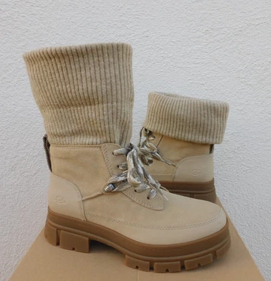 UGG MUSTARD SEED ASHTON HIKER WATERPROOF SUEDE ANKLE BOOTS, US 9/ EUR 40 ~NIB - Image 1 of 4