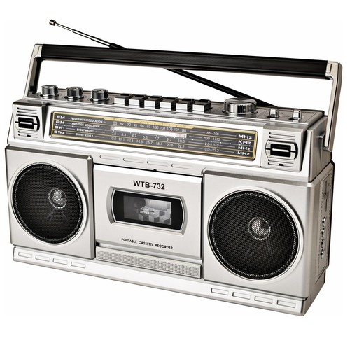 Toshiba RT-80S Boombox AM/FM Stereo/Cassette Stereo Works Tape