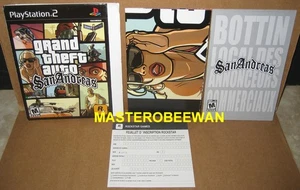 Grand Theft Auto San Andreas Inserts/Manual PS2 (ohne Spiel) Neu (Französisch/Englisch) - Bild 1 von 2