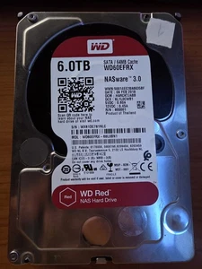 Western Digital Red Nas 6TB,Intern,5400RPM (WD60EFRX) NAS - Bild 1 von 2