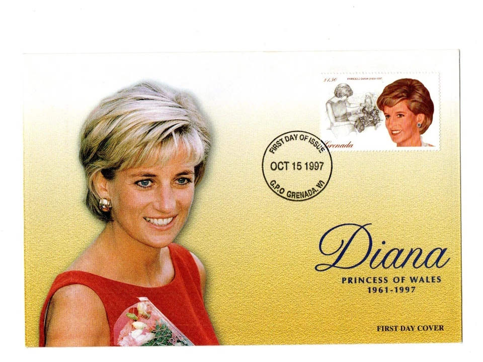 GRENADA 1997 IN MEMORIAM OR DIANA PRINCESS OF WALES FDC - Image 1 of 1