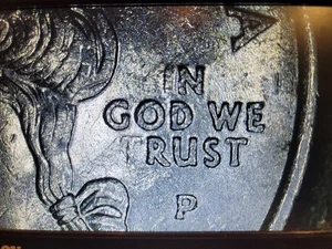 2005P Kansas IN GOD WE RUST State Quarter Error Coin - Picture 1 of 3