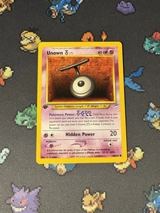 Pokémon Card Unown T 88/105 Neo Destiny FIRST EDITION - (NM) - Imagen 1 de 7