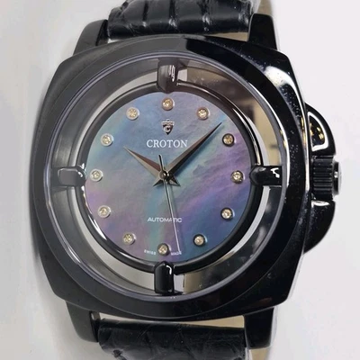 Croton Swiss Made Automatic Men's Watch 41mm Black - Image 1 of 4