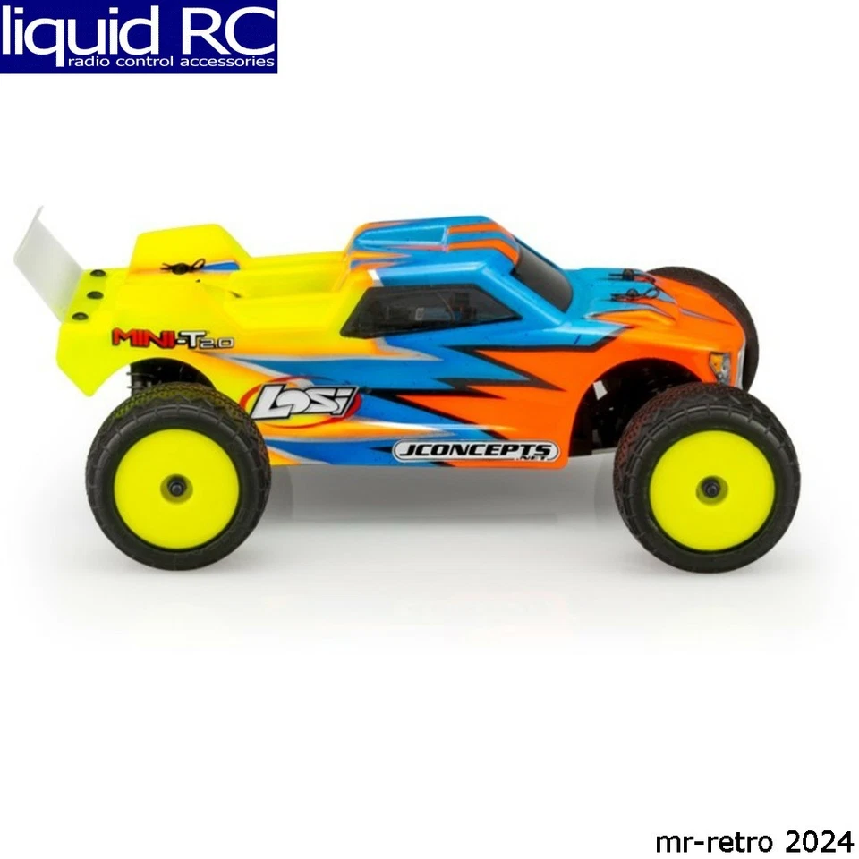 JConcepts 0420 Finnisher - Mini-T 2.0 Clear body w/ rear spoiler - Image 1 of 1