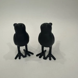 Juego decorativo de sal y pimienta para pájaros de metal - Imagen 1 de 8