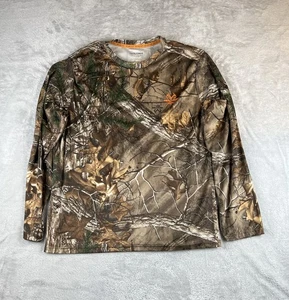 Realtree Tarnhemd Herren Large Langarm Jagd Camouflage Rundhals Outdoor - Bild 1 von 7