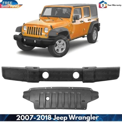 Front Bumper Cover Textured & Lower Valance Kit For 2007-2018 Jeep Wrangler Foto 1 de 4