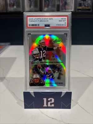 TOM BRADY 2005 ETOPPS PSA 8 TEDY BRUSCHI PATRIOTS RARE INVEST GOAT HOF MVP TB12 - Image 1 of 2