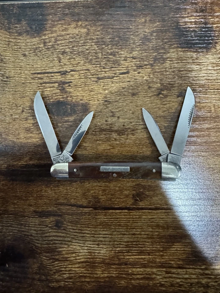 CUCHILLO DE CONGRESO BULLDOG BRAND SOLINGEN ALEMANIA MARRÓN REMOLINO CELULOIDE 2007 (24804 Foto 1 de 4