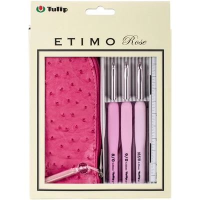 Tulip Needle Company TER-16E Tulip Etimo Rose Crochet Hook Set-