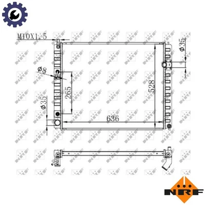 RADIATOR ENGINE COOLING 59147 FOR VQ37VHR 3.7L VQ35HR 3.5L 6cyl VK50VE 5.0L - Image 1 of 4