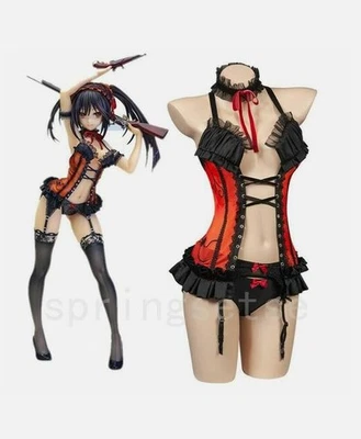 Alphamax Date A Live Kurumi Tokisaki Underwear Outfit Sexy Anime Cosplay Costume - Image 1 of 4