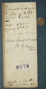 1836 Indianapolis Indiana Marion County Ovid Butler Calvin Fletcher Document --- - Picture 1 of 1