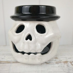 Bath & Body Works Skull Candle Holder Harry Slatkin 2011 Halloween Skeleton - Picture 1 of 12