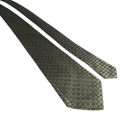 Corbata Croft Barrow Hombre Vintage Verde Azul Geométrica Seda Corbata Oficina Papá Regalo Foto 1 de 4