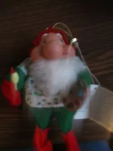 Vintage Santa's Best Collectible Santakins 9" Santa Stubby Poseable - Picture 1 of 3