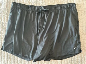 NWT New Nike Woman's Plus 3X Black Dri-Fit Activewear Shorts Running - Picture 1 of 3