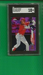 2020 Topps Chrome Shohei Ohtani Angels Pink Refractor #21  🚀😳💥 SGC Graded 10 - Picture 1 of 2