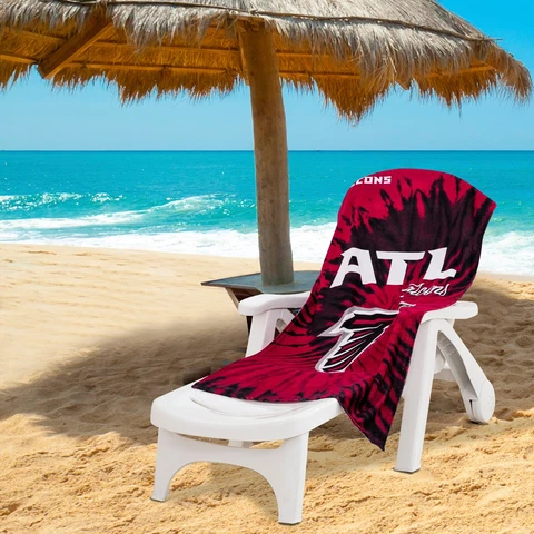 Atlanta Falcons Beach Towel Psychedelic 30" x 60" Cover