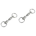  10 Pcs Quick Connect Key Ring Pendant Keychain Car Magnetic