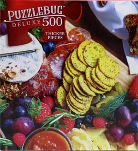 500 Pieces Jigsaw Puzzle Charcuterie Cheese Grazing Board Puzzlebug Deluxe 20X12 - Picture 1 of 4