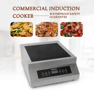 5000W Commercial Induction Cooker Glass-ceramic Glass Hot plate 20kg Bear Load - Imagen 1 de 22
