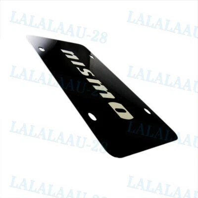 Marco de matrícula delantero de acero inoxidable con logotipo de Nissan NISMO AUTÉNTICO Foto 1 de 4