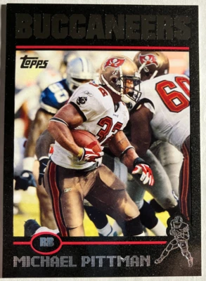 2004 Topps Black #224 Michael Pittman #48/150 Buccaneers Fresno State - Image 1 of 2