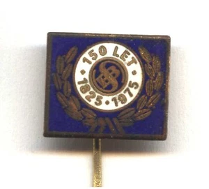 pin 1975 Sellier & Bellot Rifle & Pistol Gun Cartridges 150th Anniversary Badge - Picture 1 of 1