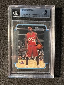 LeBron James 2003-2004 Bowman Rookie Card RC BGS Mint 9